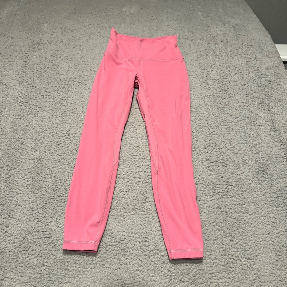 Lululemon Align HR Pant 25” Double Line, Size 6 Pink Blossom PBOL yoga pants